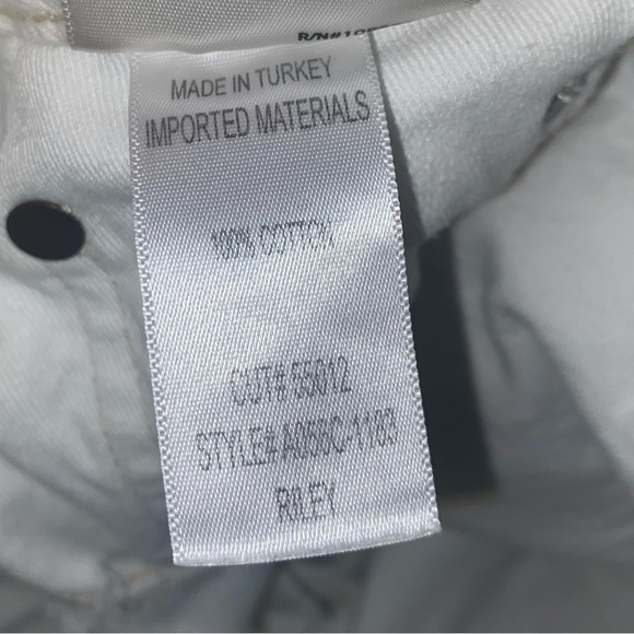 AGOLDE Riley White Frayed White Jeans - Picture 6 of 6